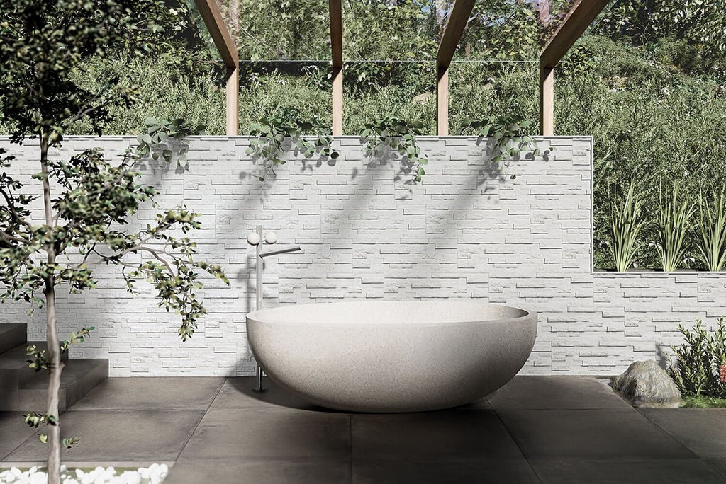 Brickstone White Cladding Tile