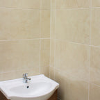 Bolonia Cream Wall Tiles with Hand Basin