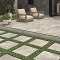 Burning Grey 2cm Thick Outdoor Tiles in Garden