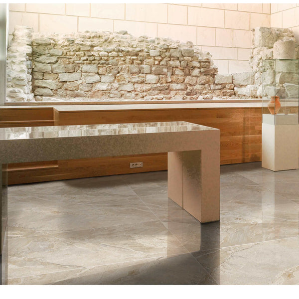 Gemmas Amber Polished Glazed Porcelain Floor Tile 