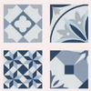 Samples Pieces of Lumiere Blue Porcelain Tile