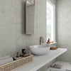 Rapolano Grey Bathroom Wall Tiles in Stylish Bathroom