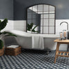 Sofia Black Floor Tile with Free Standing Bath