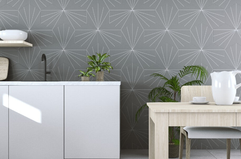 Venus Smoke Tiles 28 x 33 cm